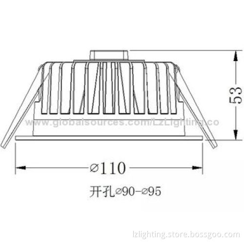LED downlight, no springsNew